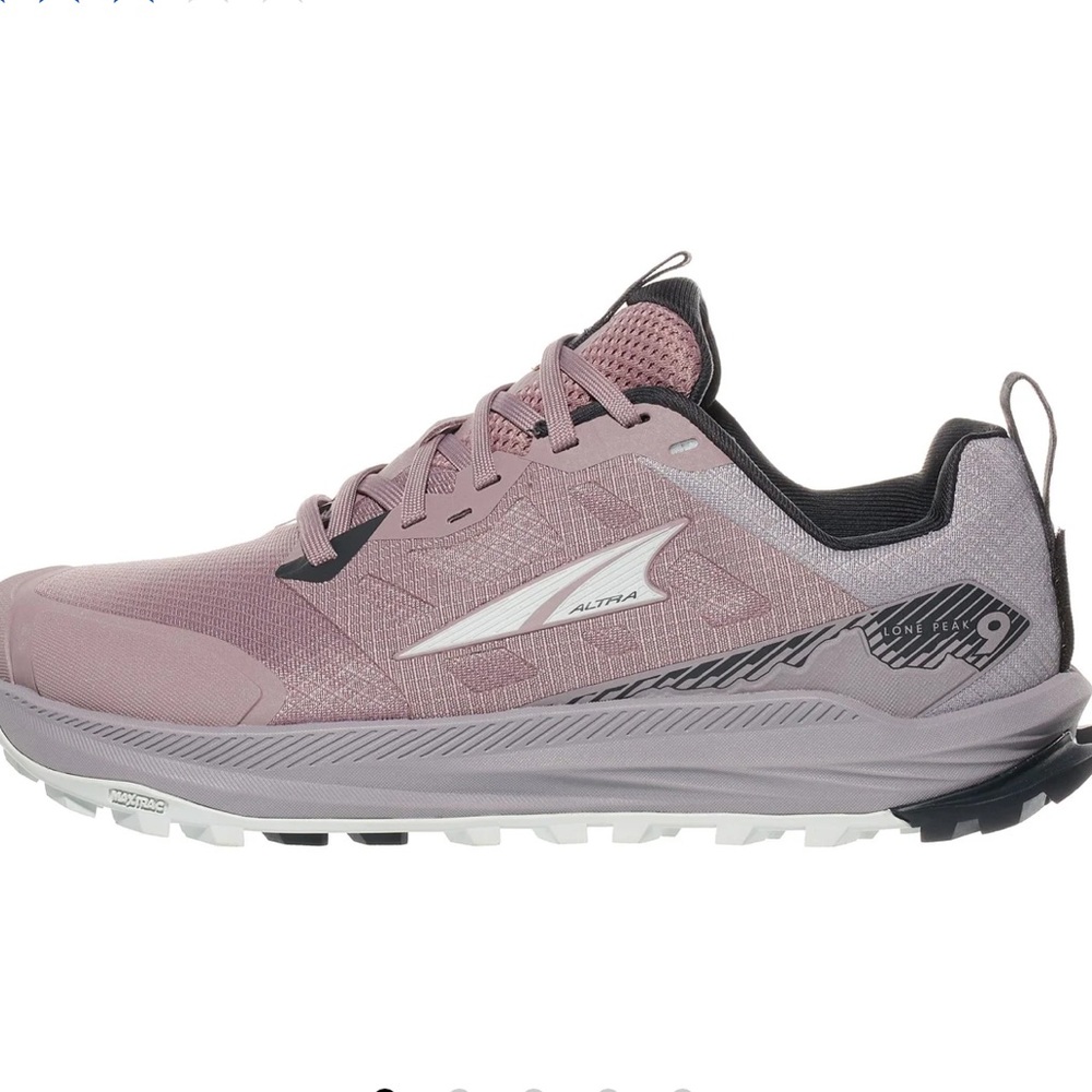 Altra Lone Peak 9 Women's Athletic Shoes - Mauve and Gray